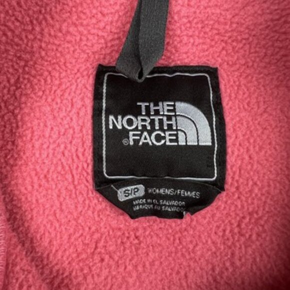 The North Face Fleece Jacket Womens Size Small Full Zip Pink And Deep Red *** - Picture 3 of 10